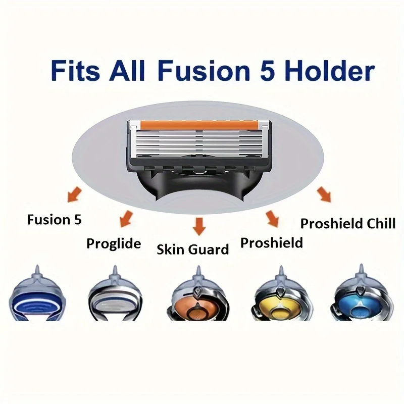 ماكينة حلاقة يدوية عالمية بخمس طبقات للرجال، شفرة حلاقة يدوية، رأس حلاقة قديم الطراز #2