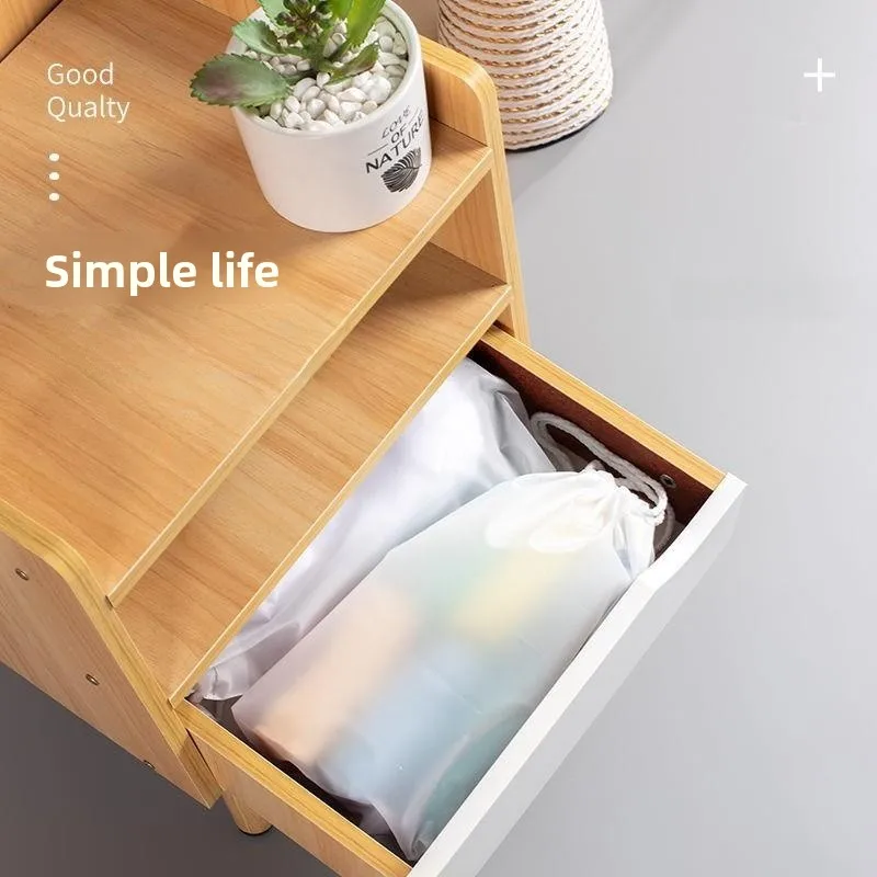 Bolsa de almacenamiento oe multifuncional de viaje, bolsa de plástico con separación húmeda y seca Dstring, impermeable para ropa y oes