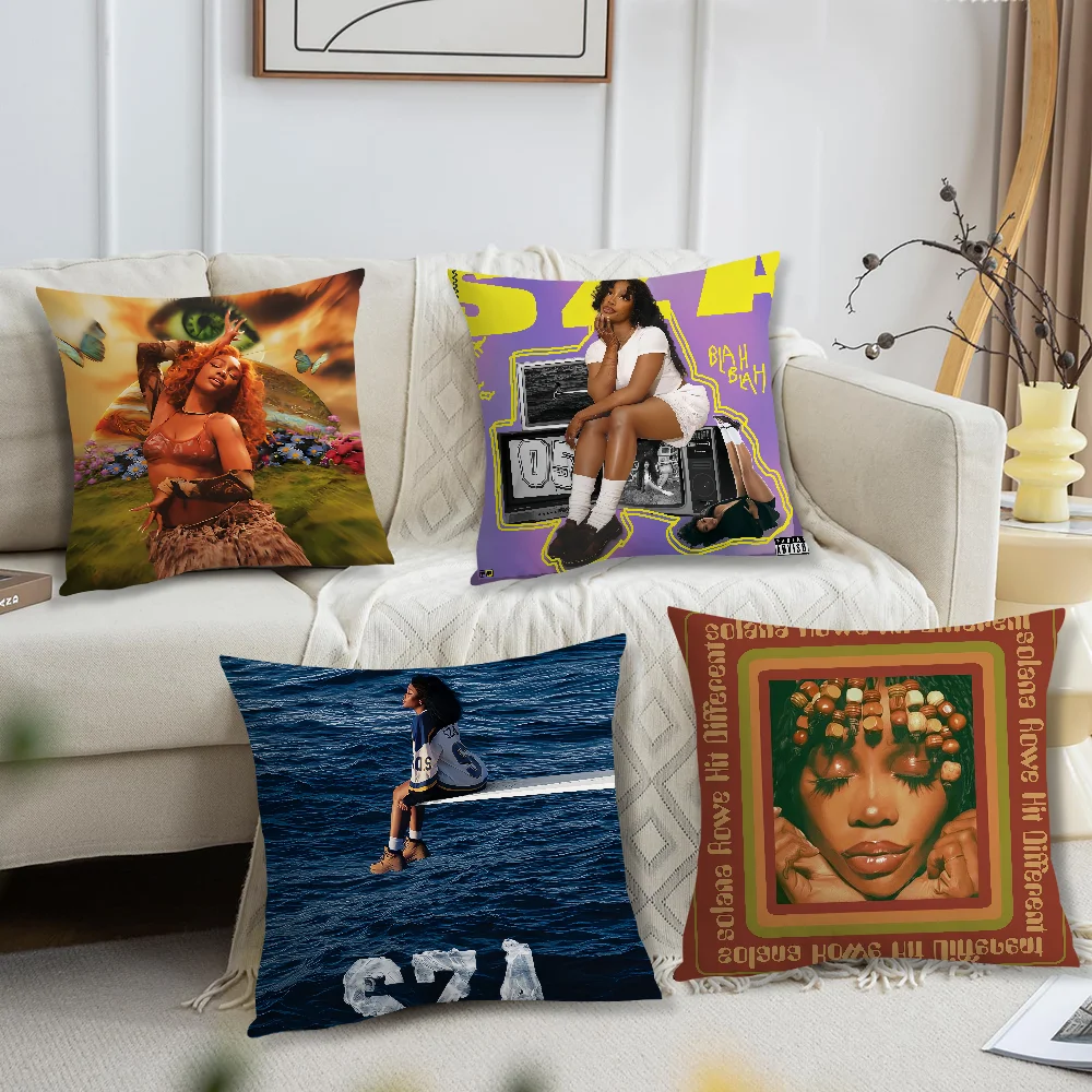 Singer S-SZA Comfortable soft Pillow Case for Sofa Living Room Home office Decor and Protective Covers