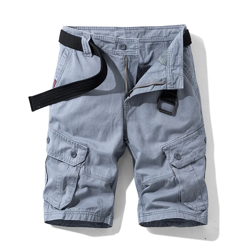 High Quality Men Cotton 100% Cargo Shorts New Summer Man Multi Pockets Casual Shorts Jogger Sportswear Pants Male Shorts Pants - Image 3