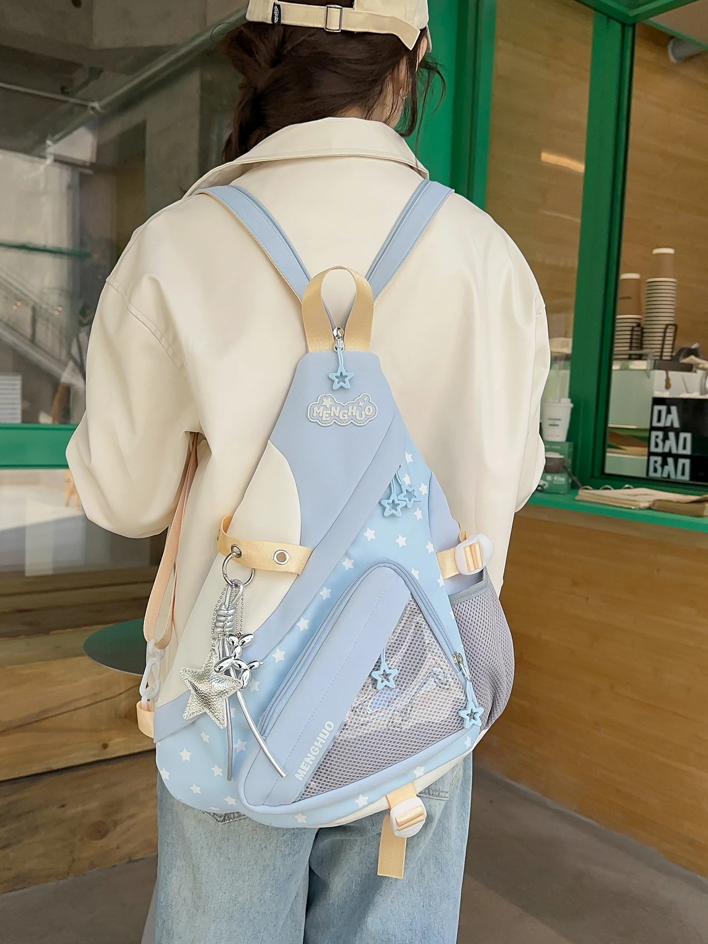 Picture 6: High Aesthetic Value Women's Multi-Functional Crossbody Travel Chest Bag Nylon Material Zipper Closure Casual Style Leisure S...