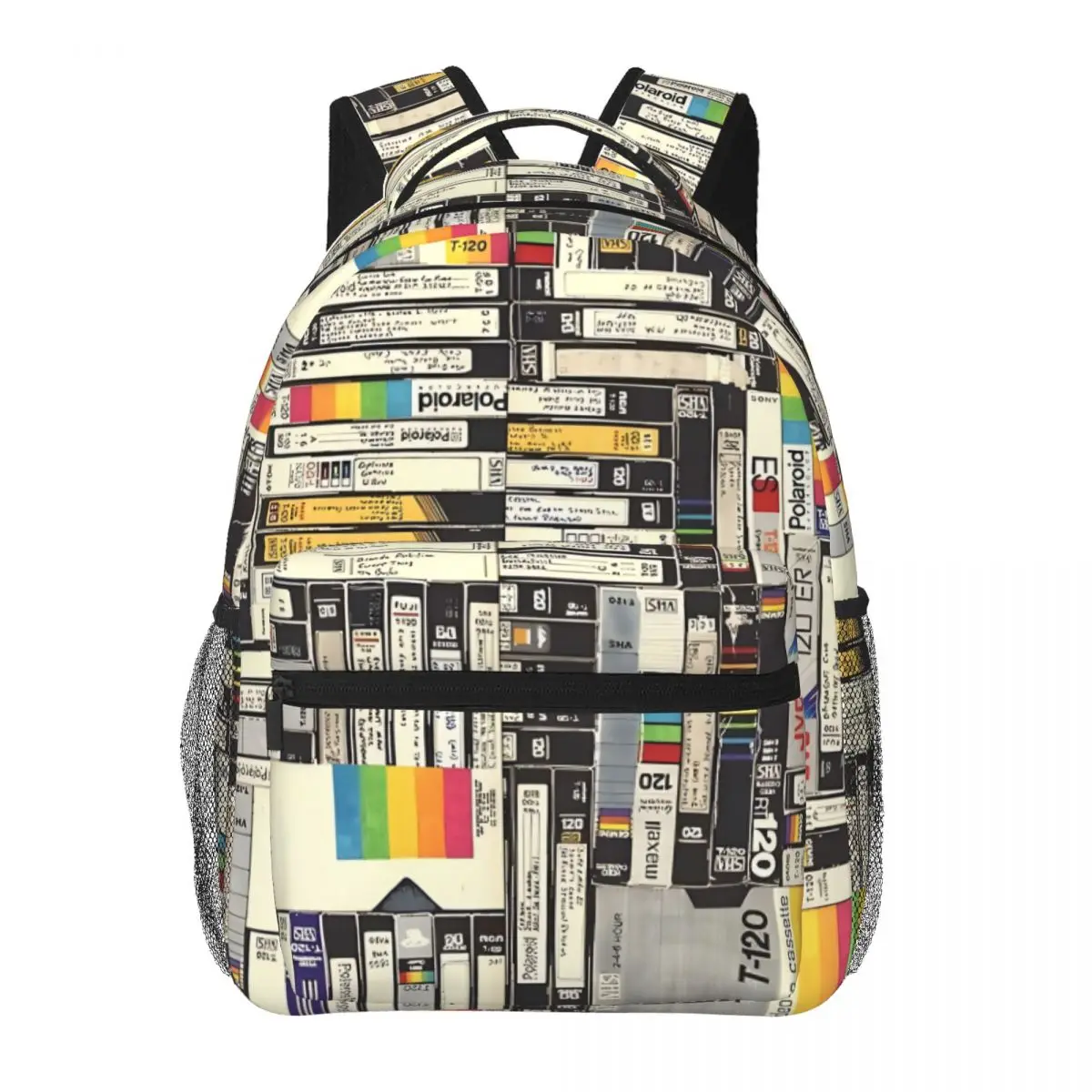 

Retro VHS Tapes - Movies From The 80's Backpack for Men Women Fashion High School Hiking Travel Daypack College Shoulder Bag