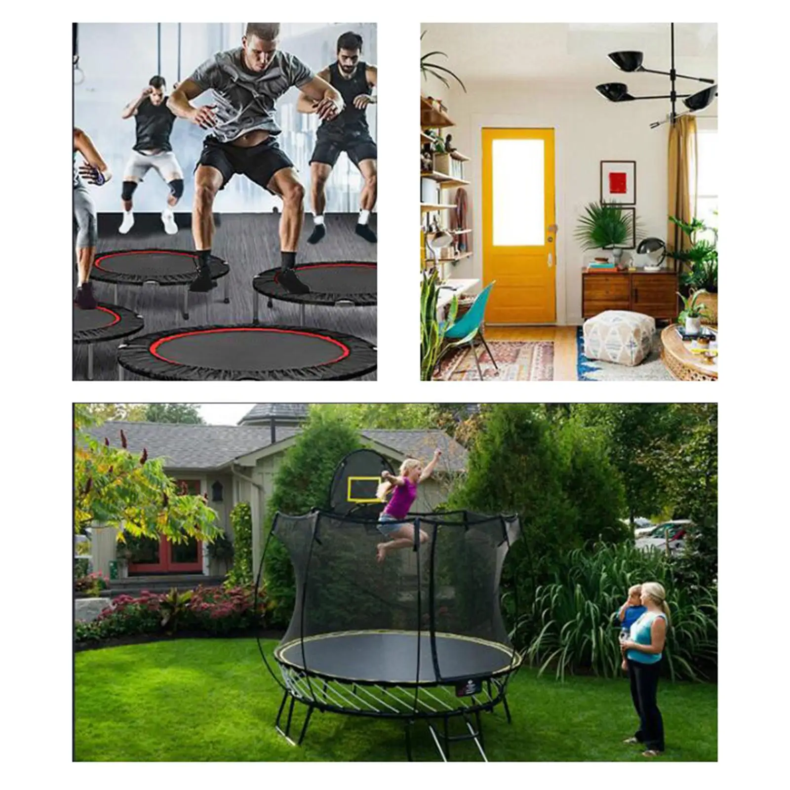 Jumping Bed Storage Pouch Organizer Large Capacity Equipment Bag For Trampoline Large Capacity Trampoline Organizer Bag