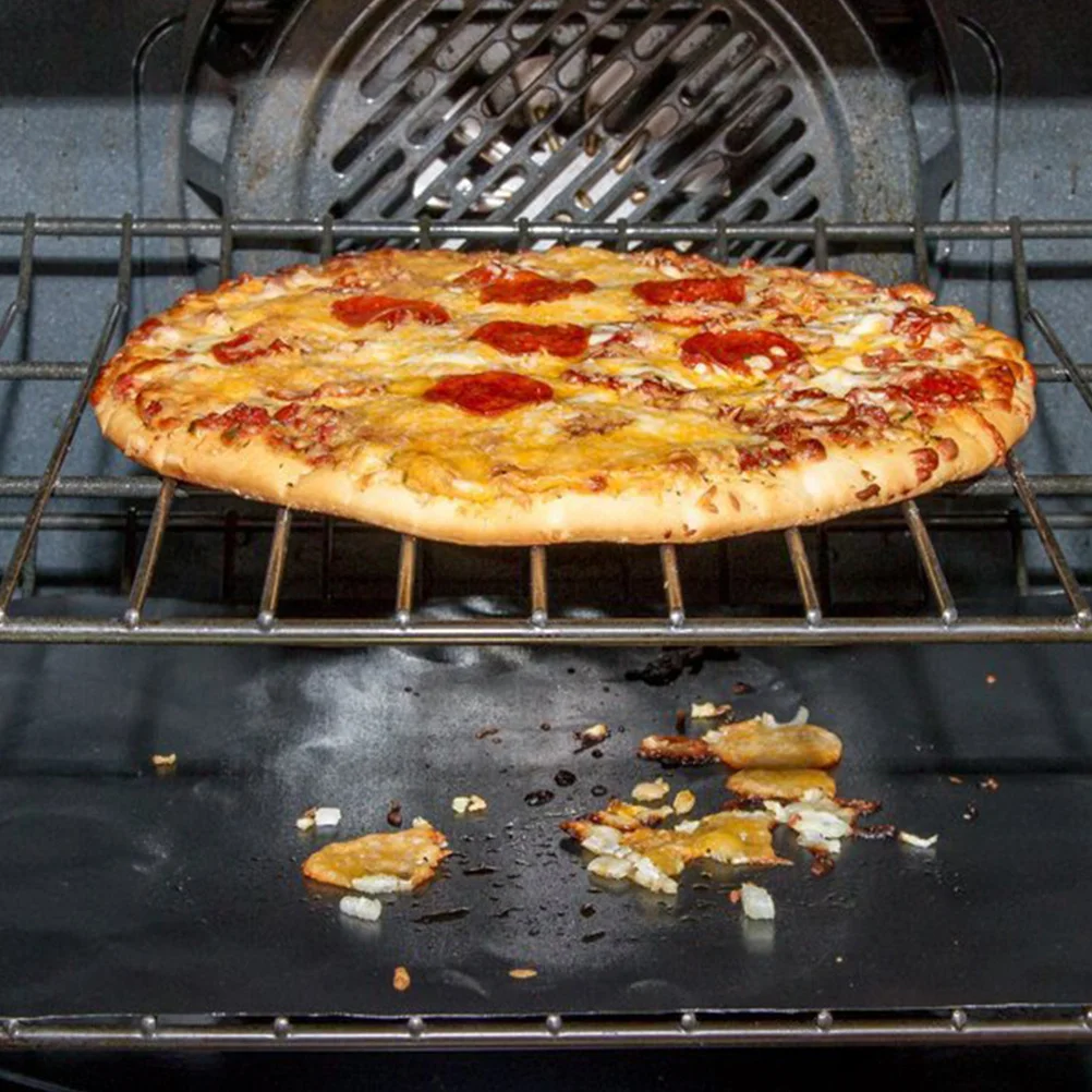 

3Pcs Black Fiberglass Bbq Mat Non-Stick Heat Resistant Grill Pad Oven Cooking Barbecue Mat Outdoor Non-Toxic Bbq Cushion