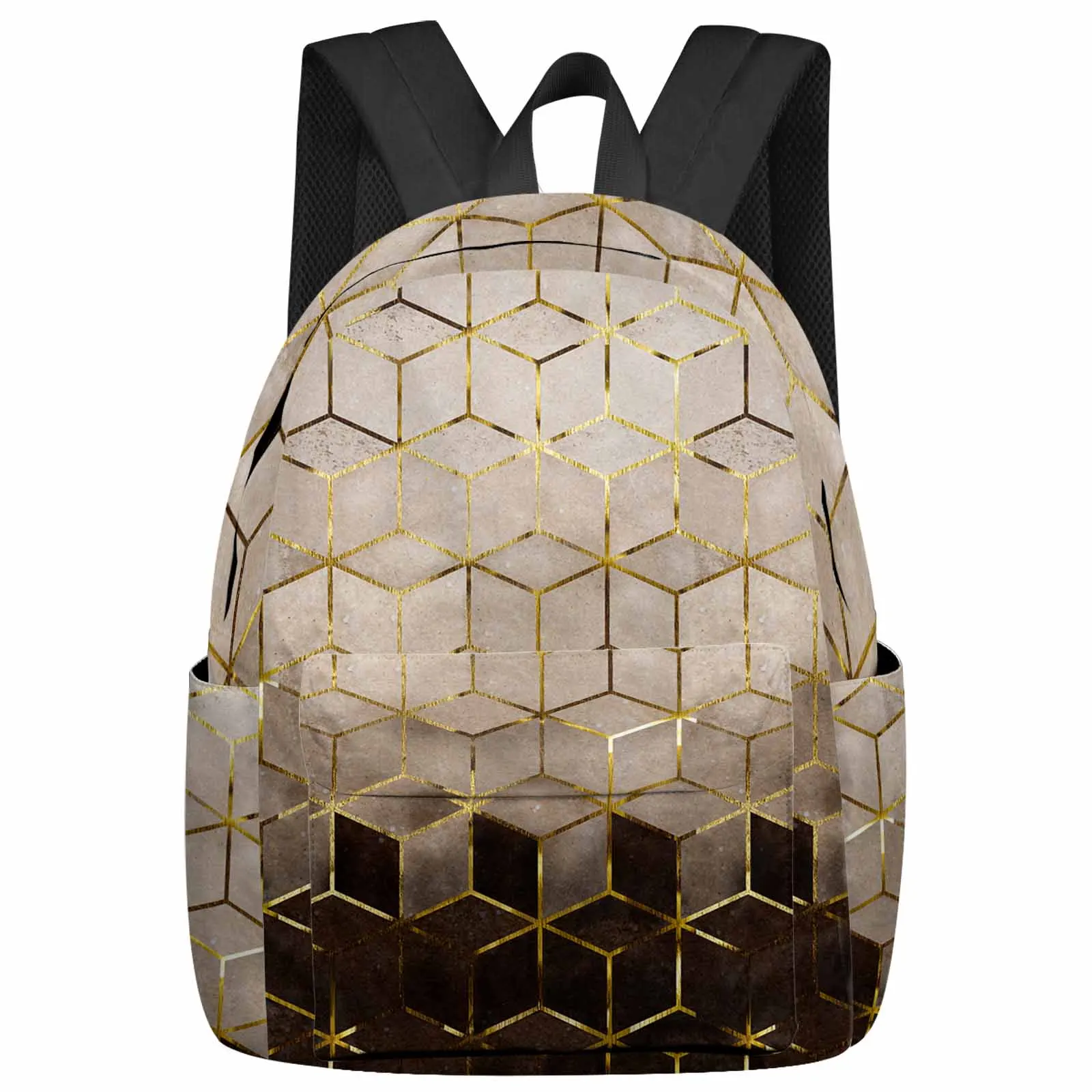 

Geometric Abstract Art Backpack School Bags for Teenagers Students Laptop Bag Women's Casual Travel Backpack