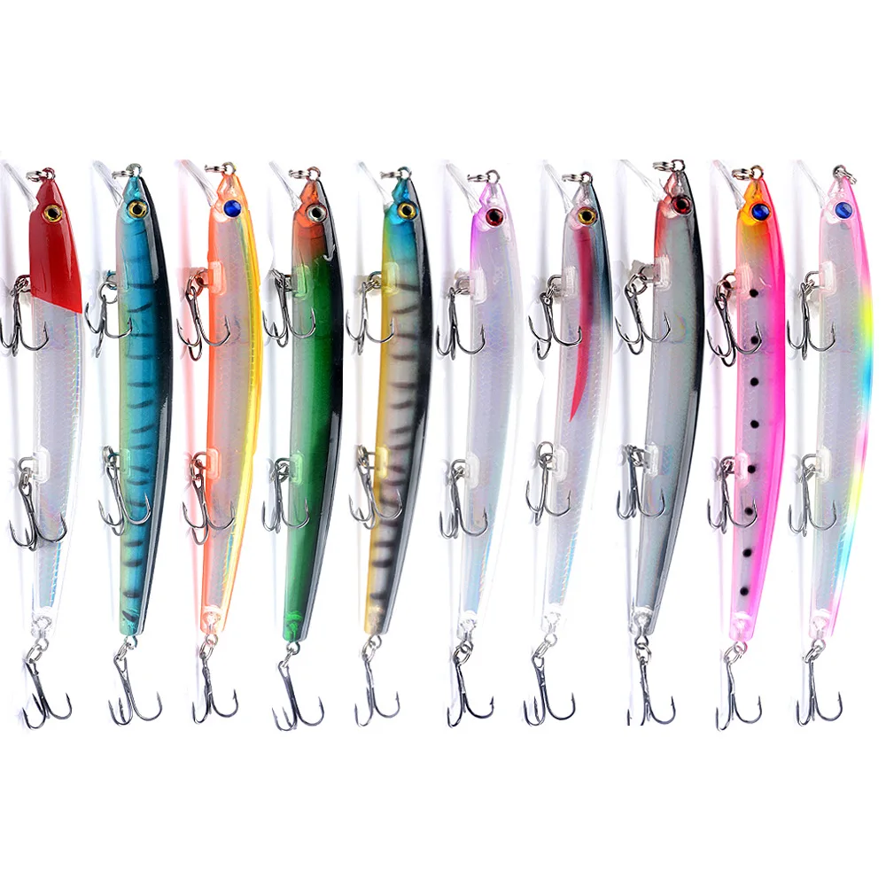 13.5cm 15g Luya Fishing Lure Bait Minnow Flying Ringing Bead Long-range Suspended Laser Hard Bait Fake Seafor Catfish Bass