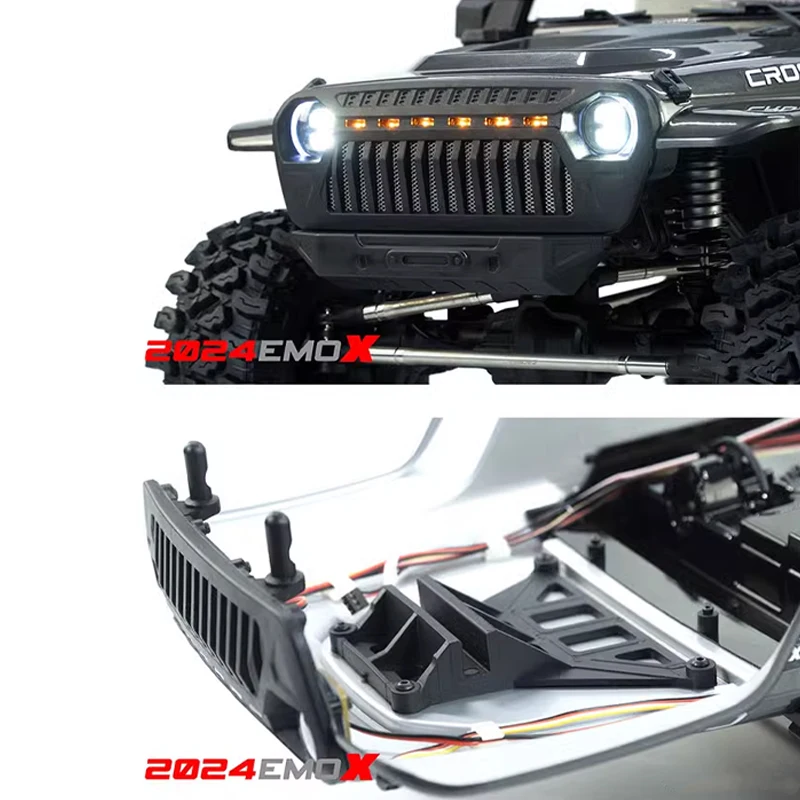 2024 New Crossrc Emo X Great Rhino Upgrade 1/8 Off-road Climbing Vehicle Differential Lock Two-speed Gate Bridge Model Boy Toy