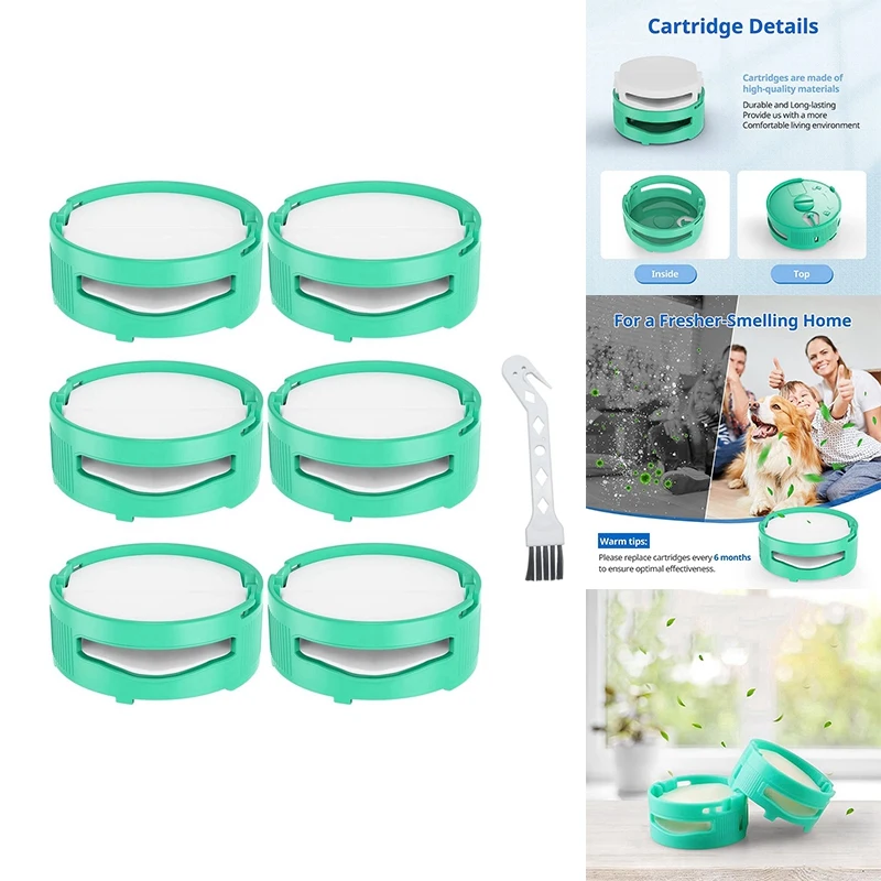 Confezione da 6 accessori per cartucce neutralizzatore di odori per Shark IZ400UKT IZ400UK IZ420UKT muslimnz860uk HZ3000UKT Vacuum