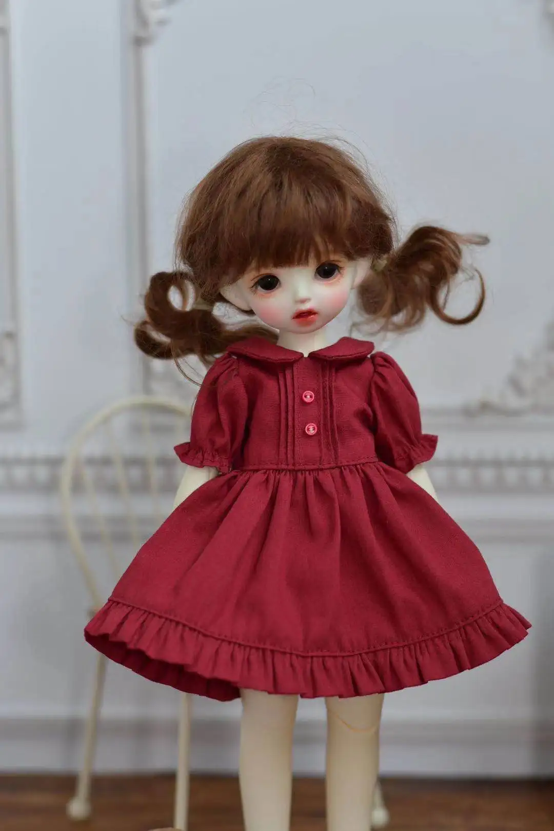 Bjd doll blythe dress  Solid color short skirt  30 cm toy cloth (Fit for Pullip,Ob24,,Azone,Licca,ICY, JerryB, 1/6 Doll Accessor