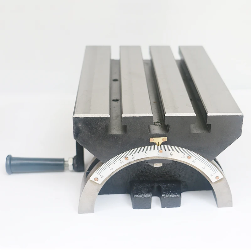 Fresadora Máquina de perfuração Mesa de ângulo ajustável 7/10/12/15/24 polegadas