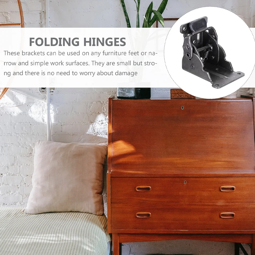 

4 шт., складная ножка стола, стальная 90-градусная запирающая петля, сверхмощный складной кронштейн для стула-кровати, мебели, кухни, поддержка белья