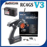 RadioLink RC4GS V3 2.4G 4CH 400M Distance Remote Controller Transmitter & R6FG Gyro Inside Receiver for RC Car Boat