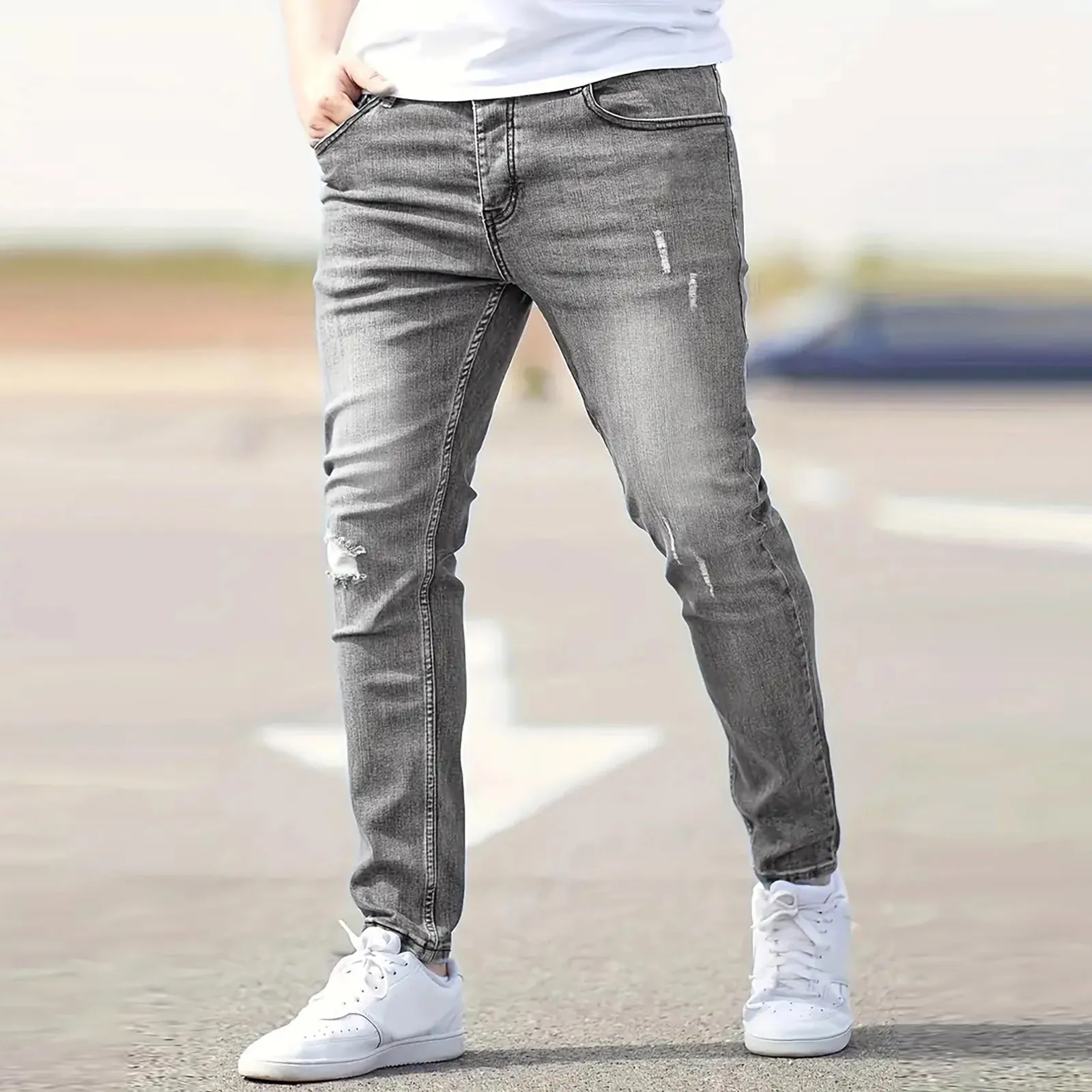 Men's Slim Fit Stretch Denim Jeans Skinny Jeans For Casual Wear And Fashionable Outfits Relaxed