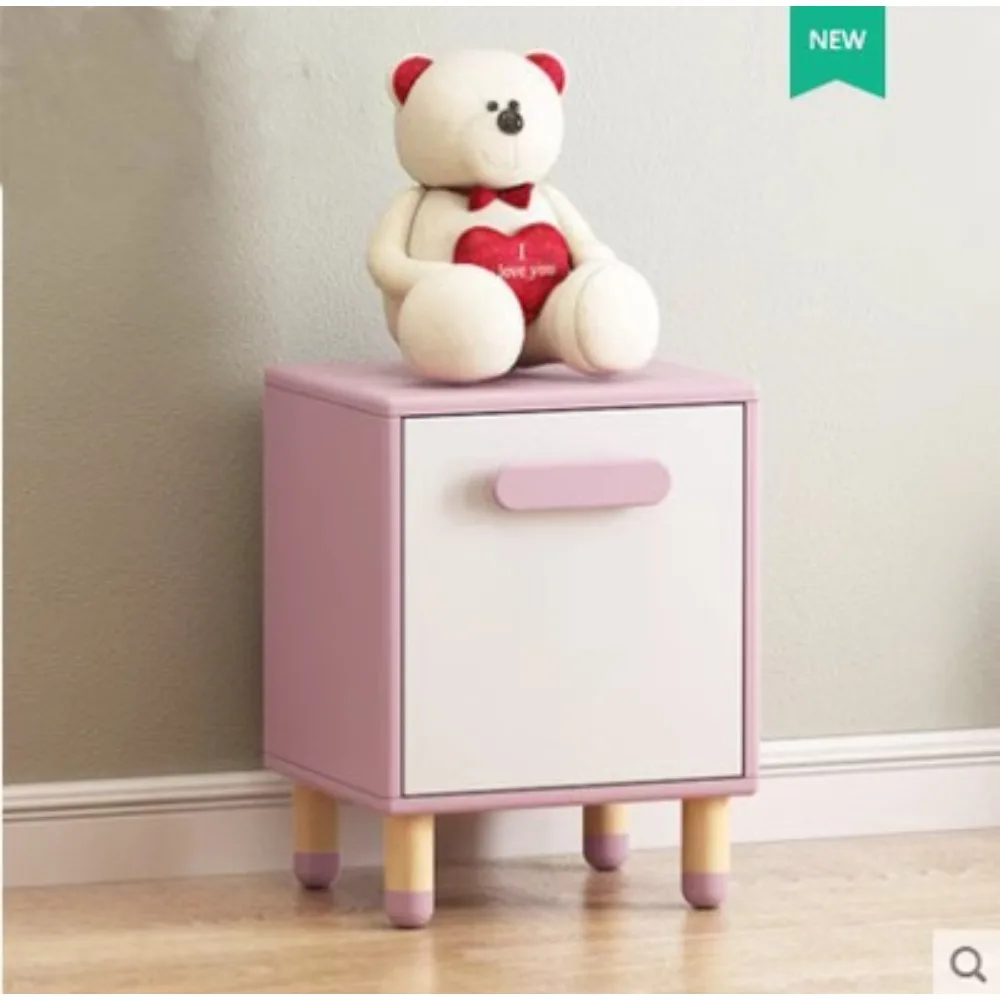 

/Children's solid wood bedside table, cute bedside table, bedroom storage cabinet