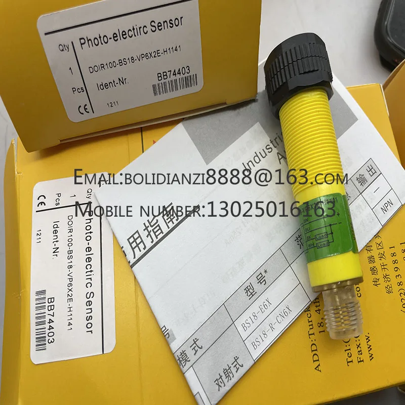 

Новый датчик фотоэлектрического переключателя DOIR100-BS18-VP6X2E/VN6X2E(H1141) В наличии