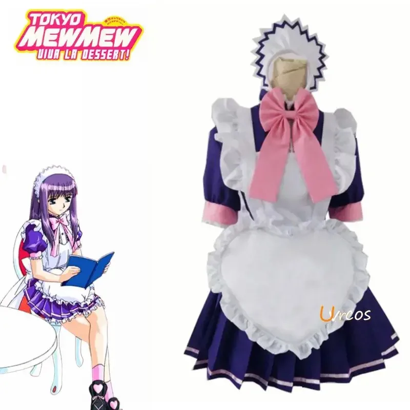 

Tokyo Mew Mew Zakuro Fujiwara Mew Zakuro Granate Maid Dress Косплей Костюм