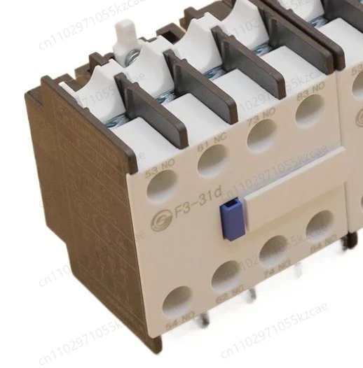 

Exact Replacement Auxiliary Contact for Tianshui 213 Contactor. Models: F3-22D, F3-31D, F3-40D etc.