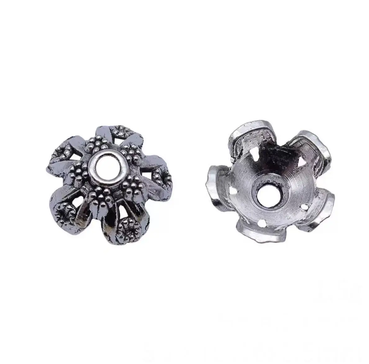 

20pcs 16*6.5mm, hole 2.6mm Vintage flower spacer beads for jewelry findings Zinc alloy metal HW3290