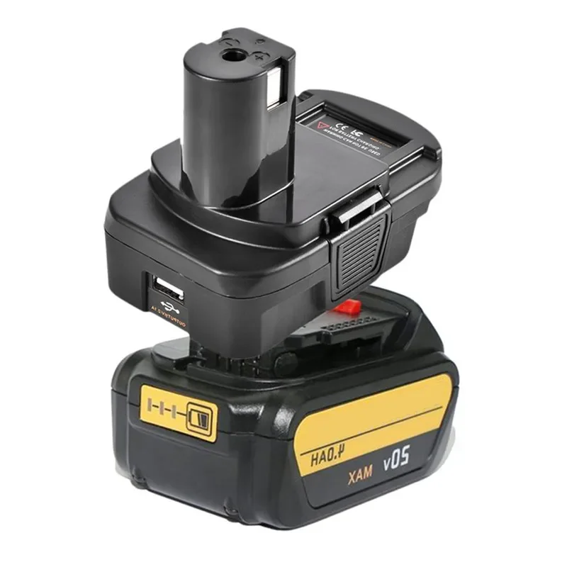 Adaptador convertidor de batería DM18RL USB DM20ROB para RYOBI Convert para Dewalt 20V para Milwaukee a 18V