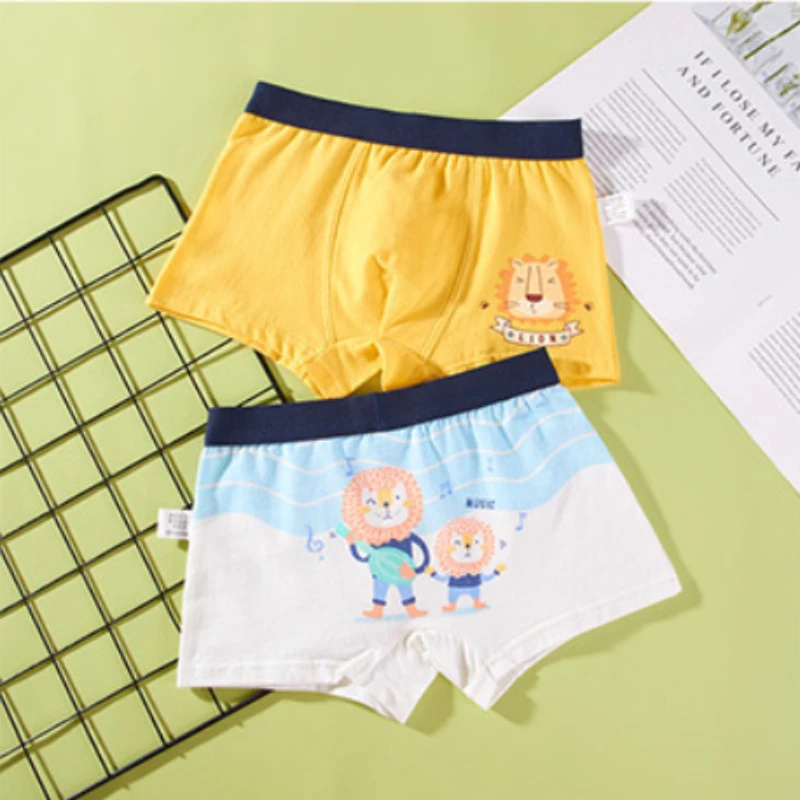 Cotton Boy's Boxer Briefs Large Children's Underwear Comfortable Children's Underpants Small Mid Children's Panties Boy's Short