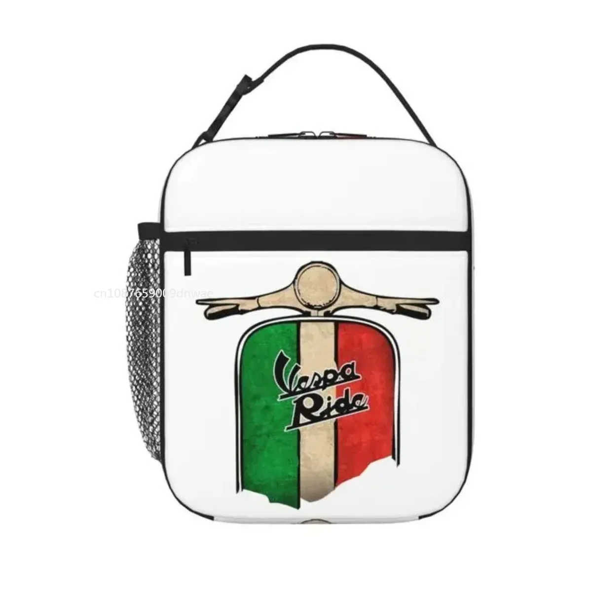 Vespa Logo 2 Thermal Insulated Lunch Bag School Reusable Lunch Container Cooler Thermal Lunch Box