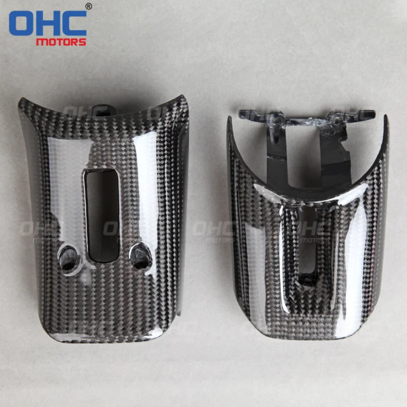 For Mercedes-Benz AMG GT 21 car steering wheel carbon fiber lower trim frame accessories For central control upgrade
