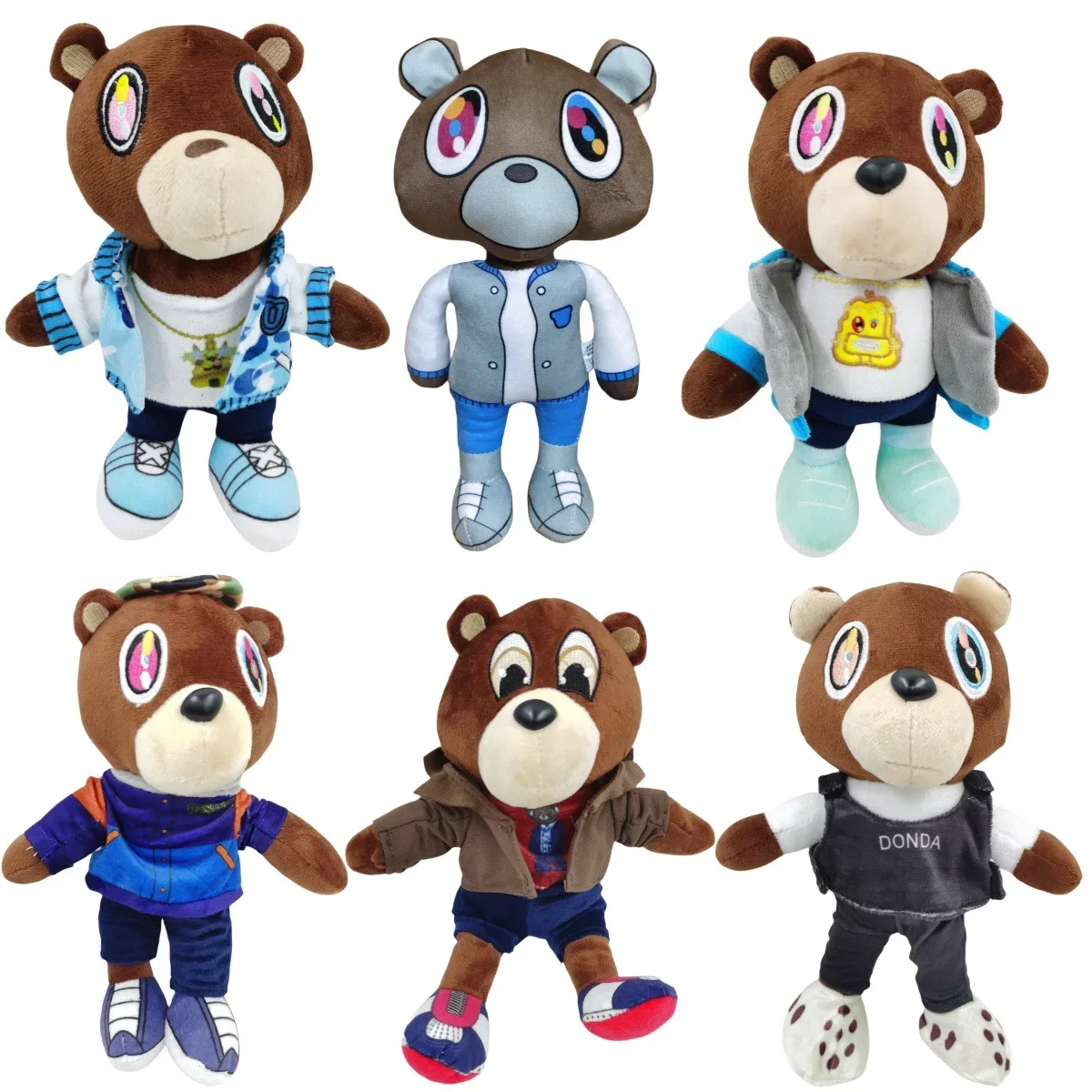 Kanye Teddy Bear Keychain Pendant Bag Accessories Kawaii Anime Girl Gift Halloween Gifts