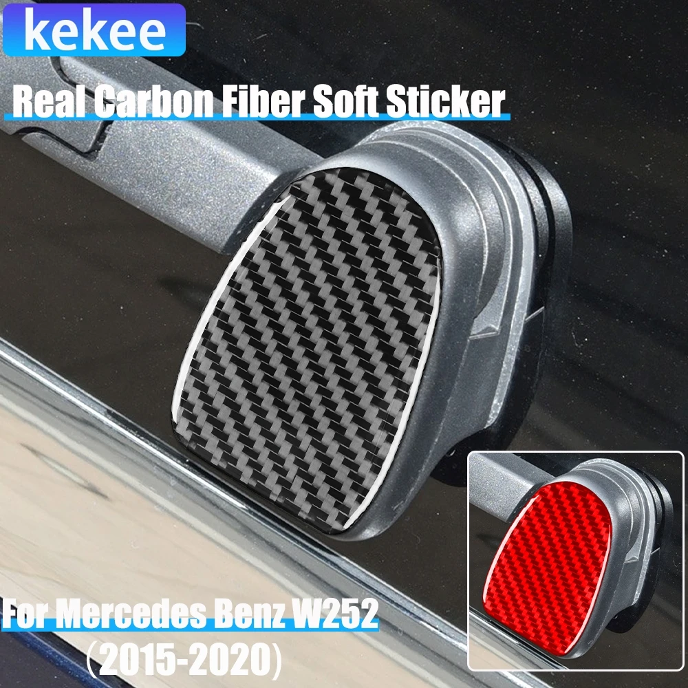 

Real Carbon Fiber Car Accessories Rear Windshield Wiper Trim Cover Soft Sticker For Mercedes V Class W447 V250 V260 2015-2020