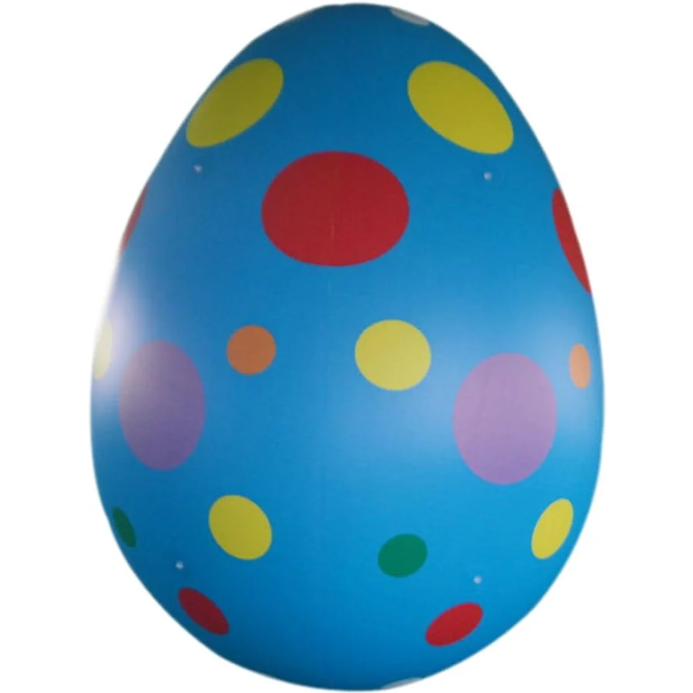 Giant Inflatable Easter Egg Colorful Egg Balloon with Blower for Easter Holiday Festival Event Decoration