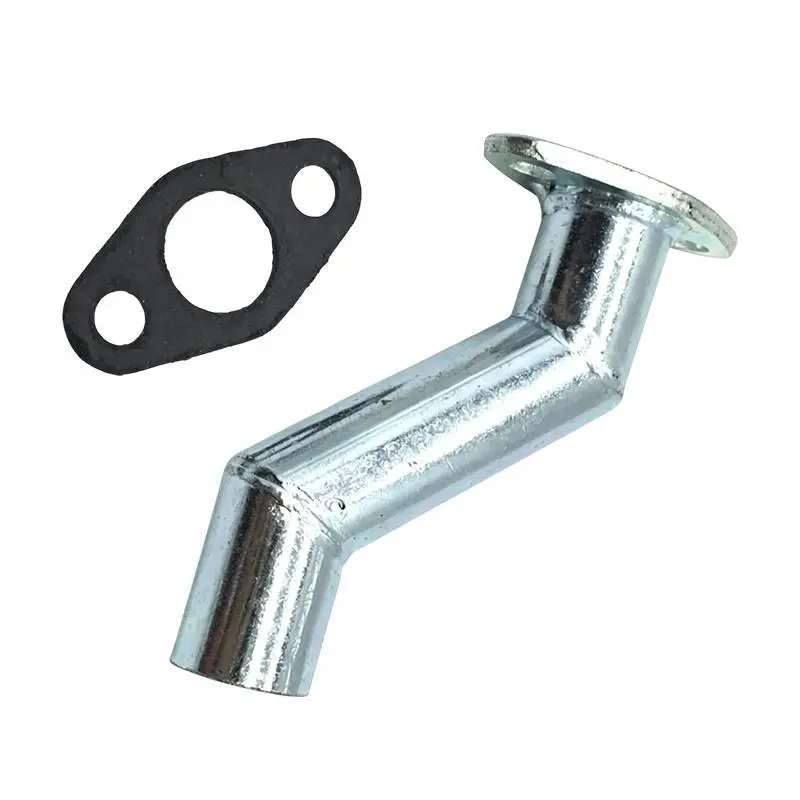 60cc 80cc Bicycle Carburetor Offset Long Manifold Kit Enhanced Air Flow with Gasket Fit Motorcycle Engine Repair
