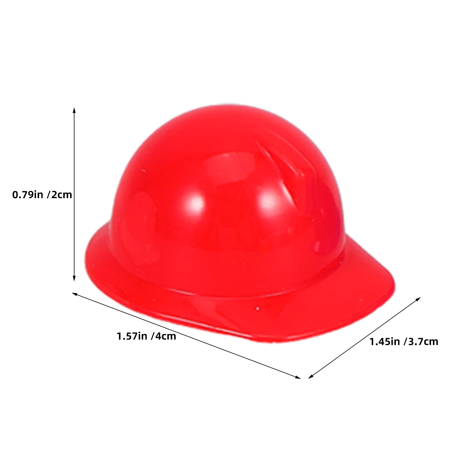 60pcs Miniature Construction Hat Mini Hard Hats Plastic Safety Caps For Birthday Party Favors Dress Up Accessories - Craft