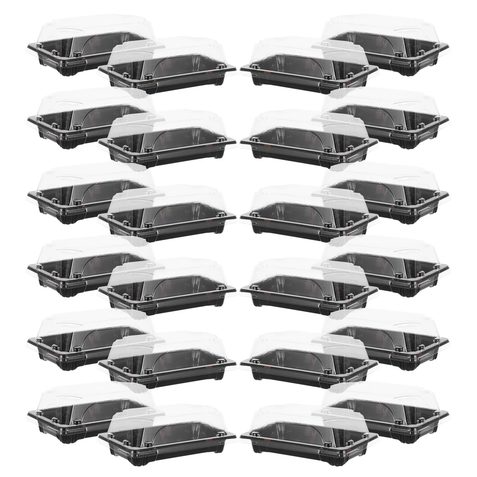 

50pcs Sushi Packing Disposable Thickened Heat Preserving Take For Food Trucks Restaurants Leftovers Storage Carry Out Containers