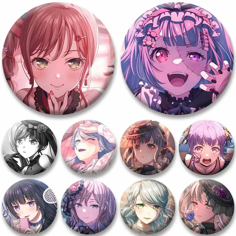 Милые мультяшные значки с персонажами Yukina, Minato, Sayo, Roselia, виртуальной певицей, брошь-значок BanG Dream, аксессуар для сумок и одежды, подарок