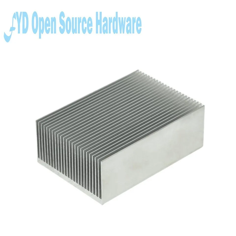 High Power Electronic Heatsink Radiator Cooler Radiator Aluminum 100x69x37MM Heat Sink  Fins Fine-toothed