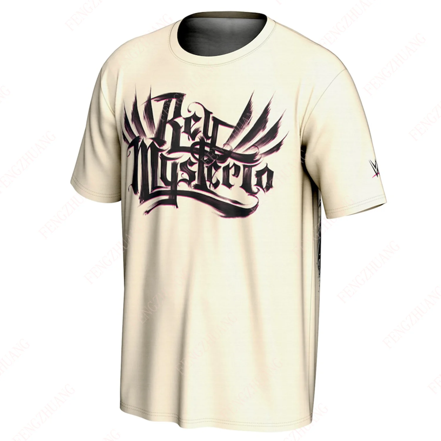 

2024 Unisex Outdoor Sweat Absorbent Quick Dry Wrestling Sports Tee Streetwear Classic Style Daily Casual Graffiti Mask T-Shirt