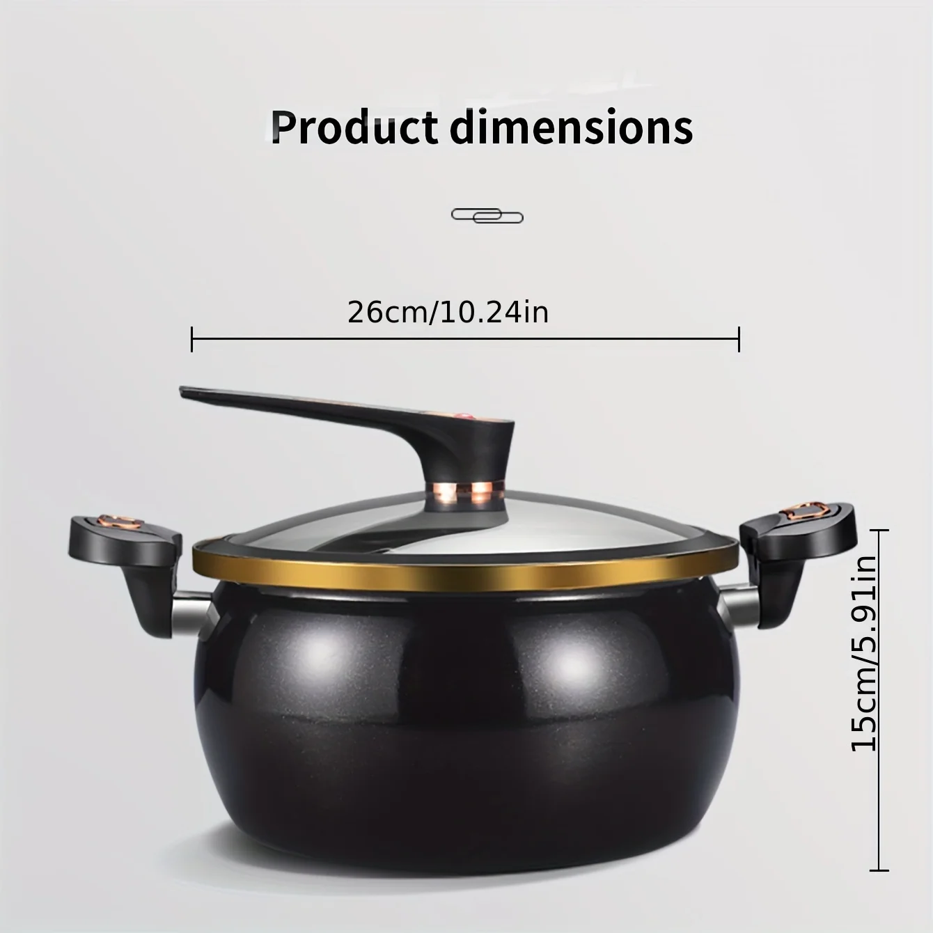Home Use Multi-Functional Large Capacity 1.85 Gallon 10.24 Inch Non-Stick Pot Suitable for Induction Cooker And Gas Stove