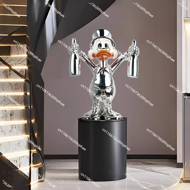 Cartoon sculpture ornament creative Internet celebrity doll living room table decoration senior housewarming gift
