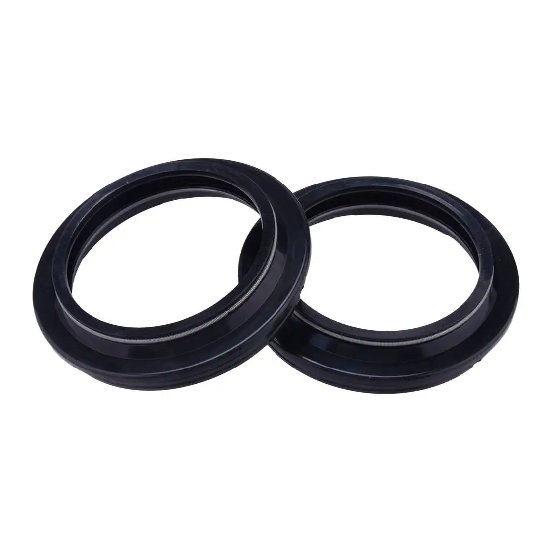 2pcs Fork Dust Seal Black Fit for Yamaha XTZ1200 FJR1300 XT R/X 660 V-MAX XJR SP 1200 1300 BT Buldog 1100 FZ1 1000 FZ10 FZ8 800
