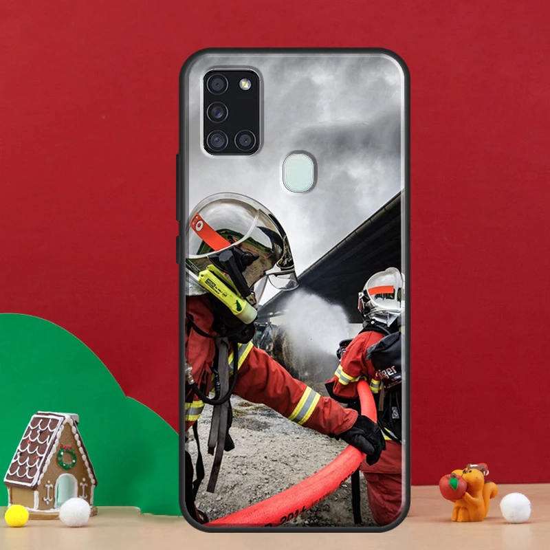 Firefighter Heroes Fireman Case For Samsung Galaxy A54 A34 A14 A51 A71 A50 A52S A12 A22 A32 A52 A53 A33 A13 Cover Coque