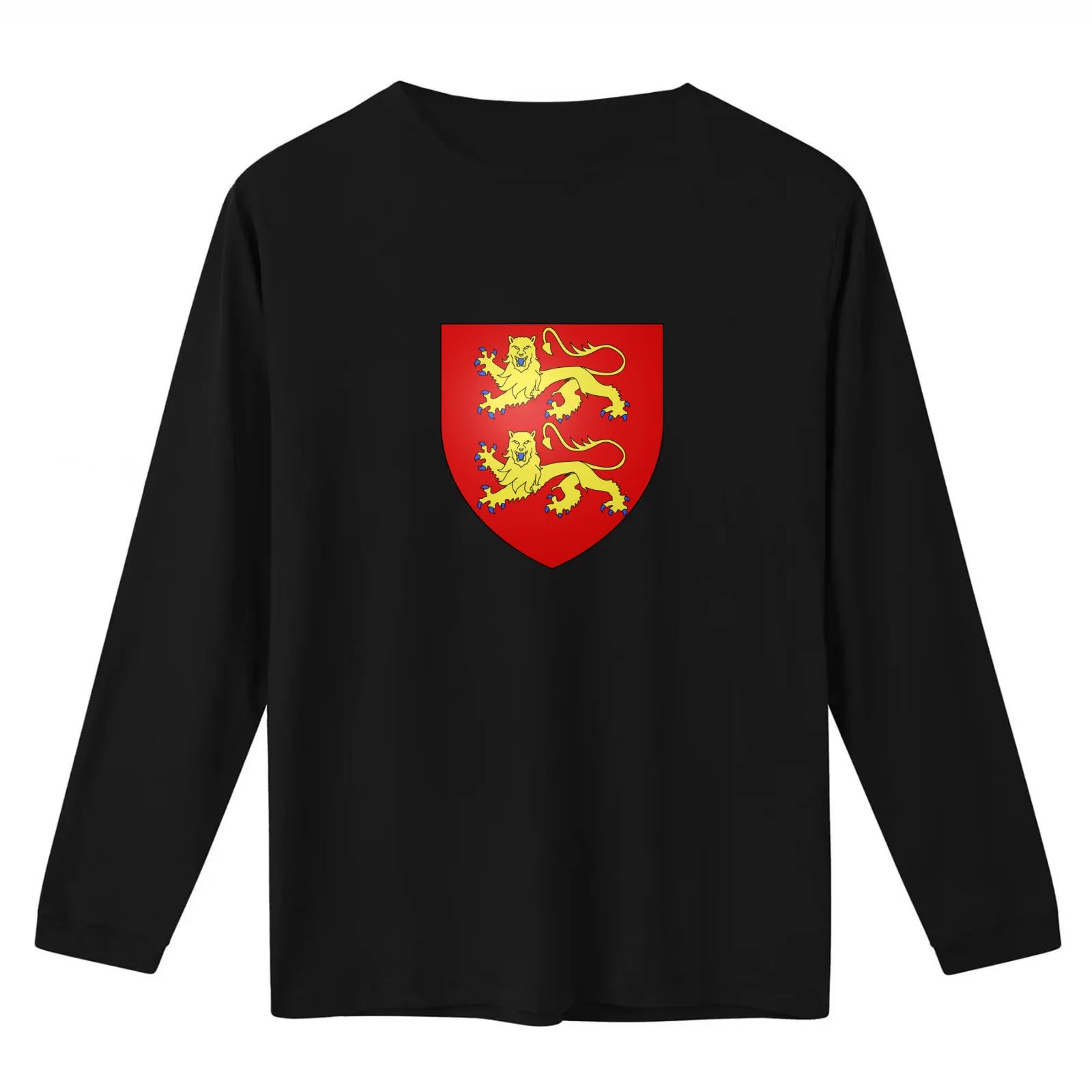 Normandy Coat of Arms T-Shirt Summer Casual Cotton Tee Oversized Streetwear Tops Vintage Graphic Print Unisex Men Women