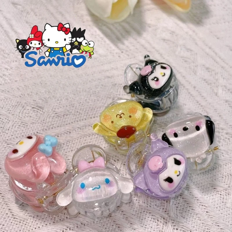 

5 шт. заколки для волос Sanrio, милая вспышка, аниме Куроми, мультяшная заколка для волос, милое сердце для девочек, мелодия, Purin, челка, заколка для волос, вечерние головные уборы, подарок
