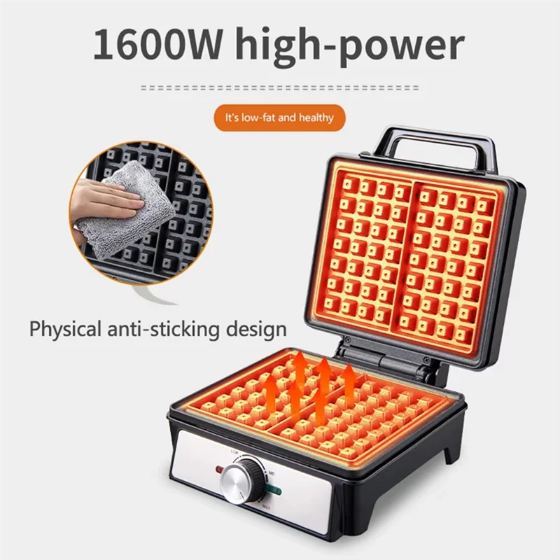 

B88B-Wafflemaker Single Plate Two-Slice Bread Maker,Double-Sided Heating,Non-Stick Design,Suitable For Family Restaurant