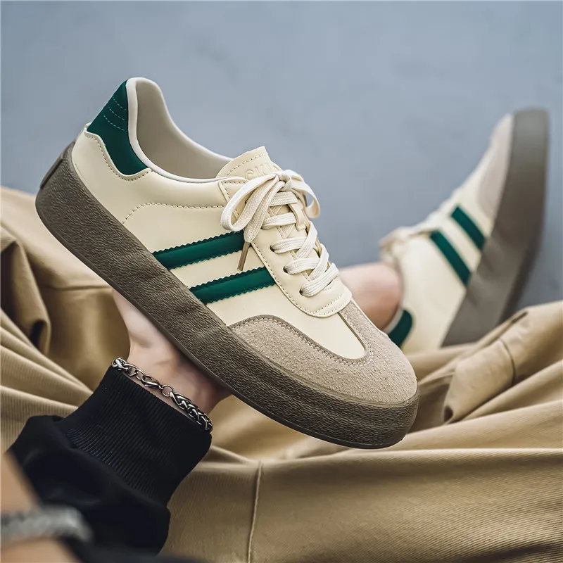 

Designer Classic Men's Vulcanized Shoes Fashion Casual Skateboarding Sneakers Men Low Top Flats Germany Training Shoes For Men