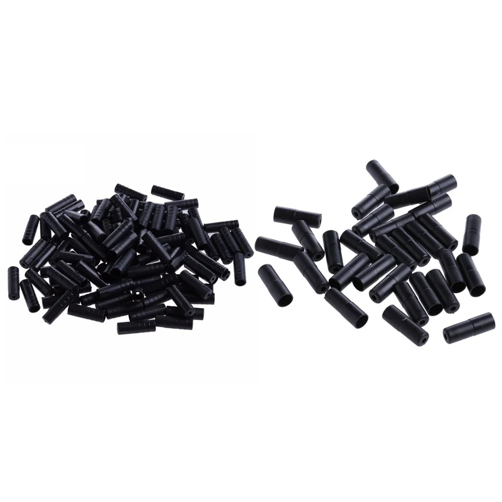 

200Pcs Best Replacement Brake Gears Cable End Caps Tips Derailleur Wire Adjuster Black