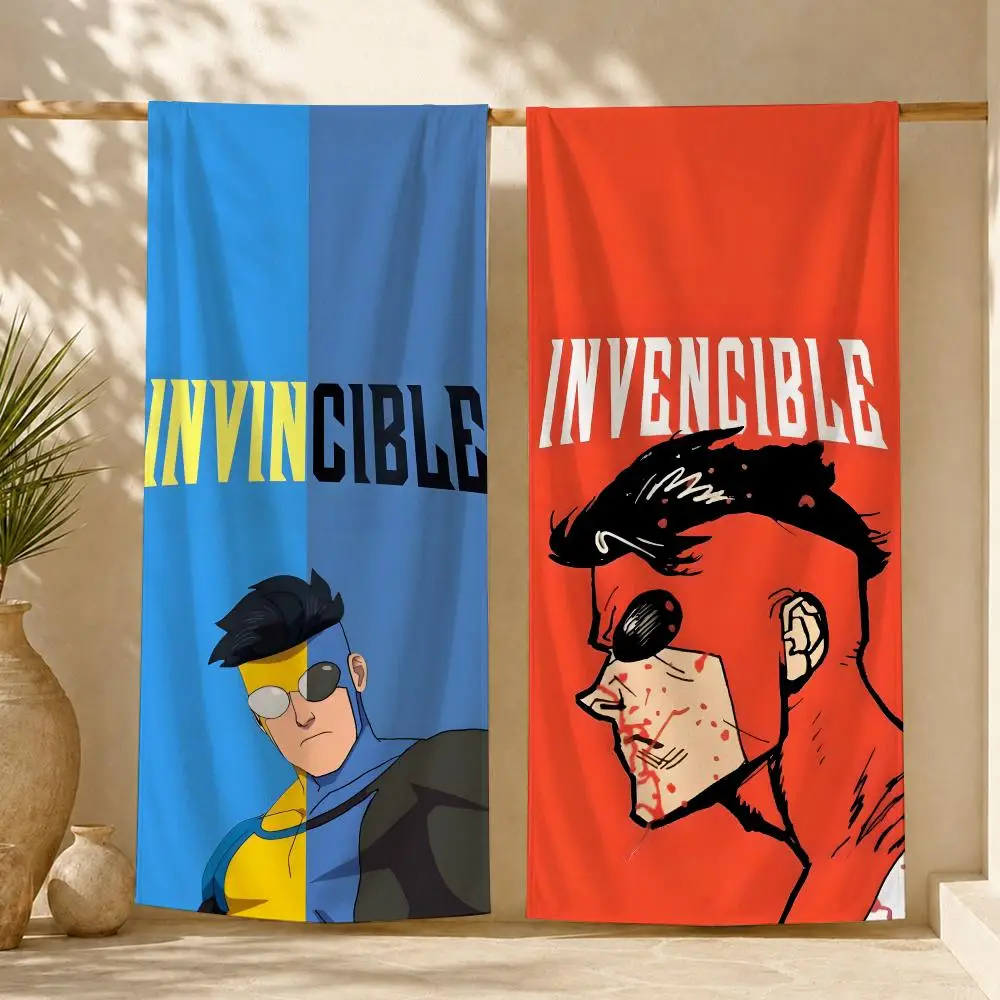 Invincible Anime Towel ultra-fine fiber quick drying absorbent towel, beach swimming vacation beach towel