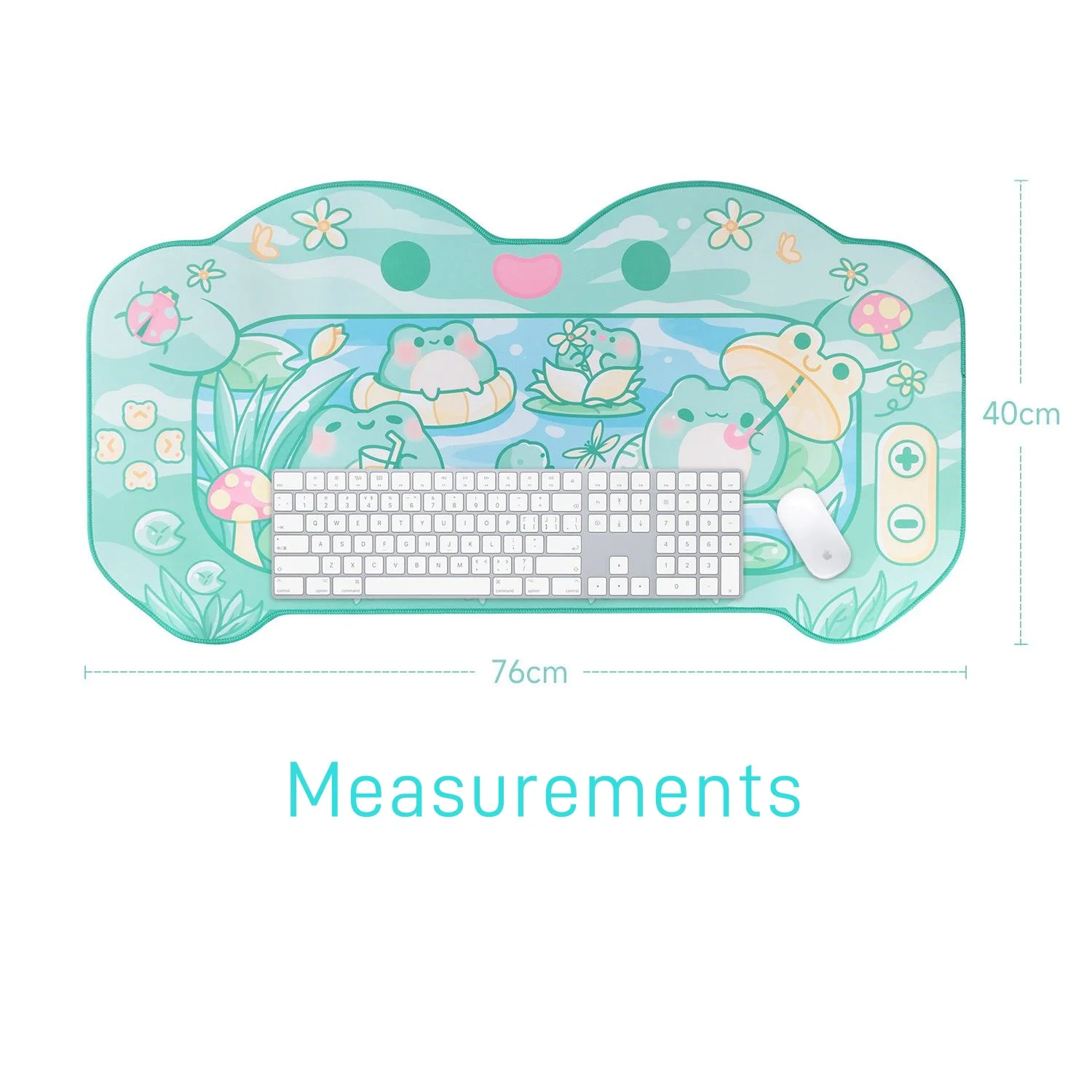 Imagem -03 - Extra Grande Kawaii Gaming Mouse Pad Bonito Sapo Verde Tapete à Prova de Água Antiderrapante Laptop Mat Acessórios de Mesa Xxl