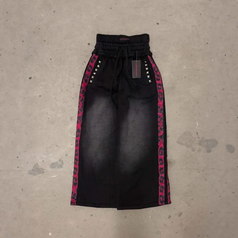 

Мужские брюки в стиле Y2K готика, винтажные, панк, уличная мода, для мужчин