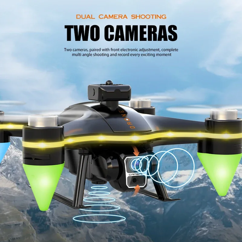 Dron aéreo de alta definición con LED RC de 2,4G para evitar obstáculos, cuadricóptero profesional, Avión de Control remoto, juguete para regalo para niños al aire libre