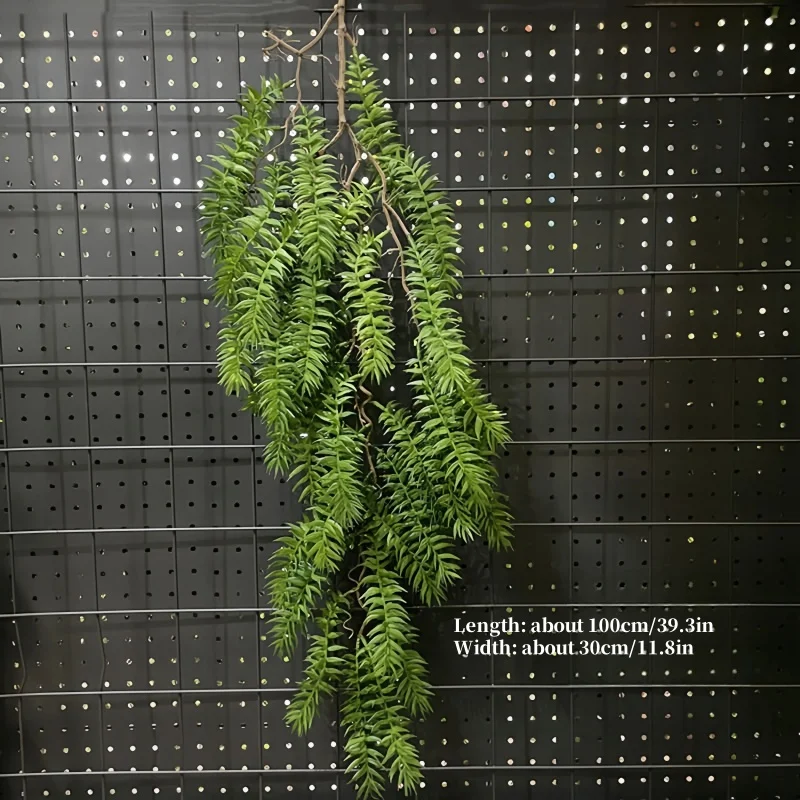 NONE 1PC Künstliche Hängende Grünpflanzen Gefälschte Rattan Wandbehang Kunststoff Rebe für Hausgarten Restaurant Dekoration Weiche Landschaftsbau 3