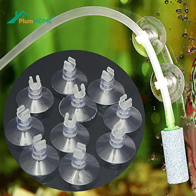 10Pcs/lot Aquarium Suction Cup Holder Fish Tank Sucker Sucker for Fish Tank Pump Airline Tube Holder Aquarium Accessories